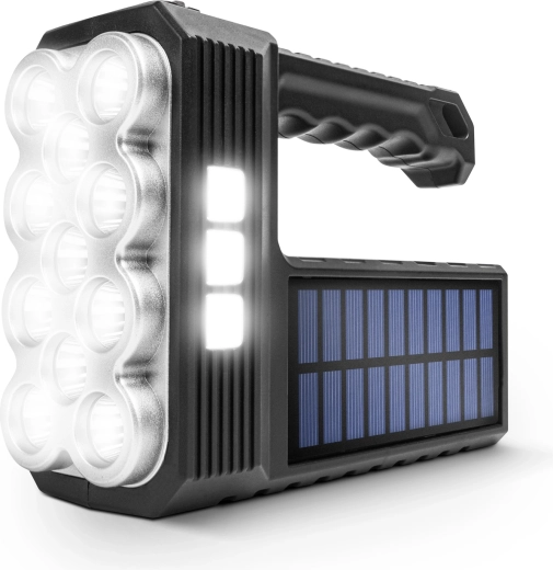 Lanternă LED COB solară cu funcție de lampă de lucru
