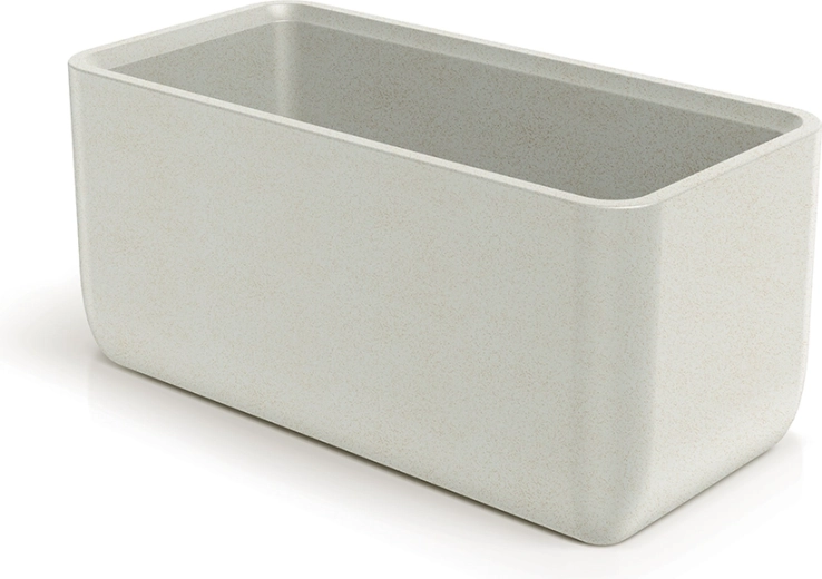 Ghiveci MOLTA CASE 80 cm – jardiniere din plastic culoare nisip