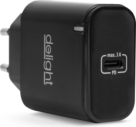 Adaptor de rețea USB-C PD 20 W, negru