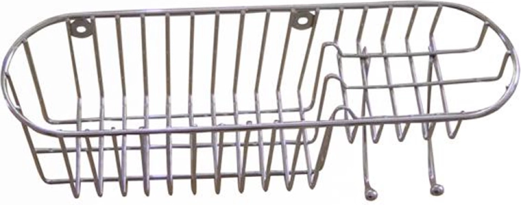 Raft de duș din metal cromat 34,6 × 11 × 10 cm