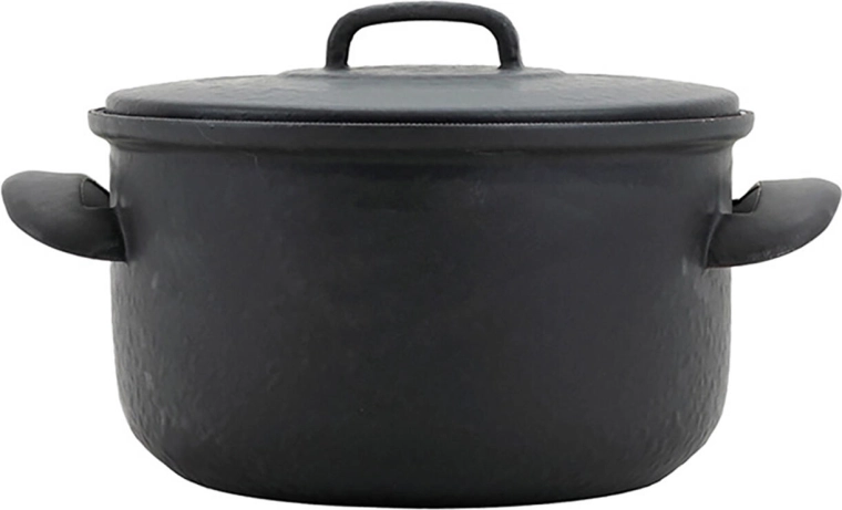 Oală emailată cu capac 18 cm, 2,2 l BSE