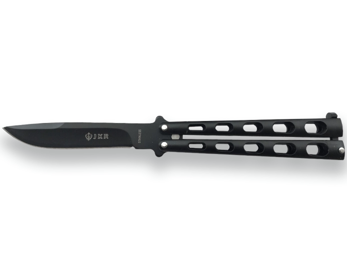 Joker Butterfly fluture briceag de buzunar 10,5 cm, complet negru