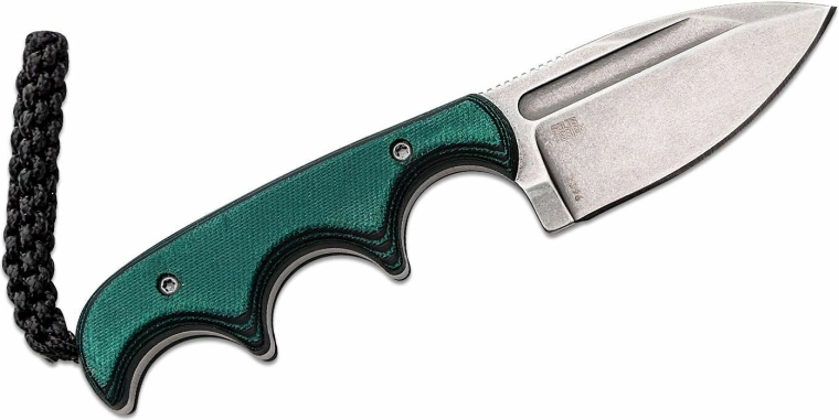 Lamă fixă Spear Point cu finisaj stonewash