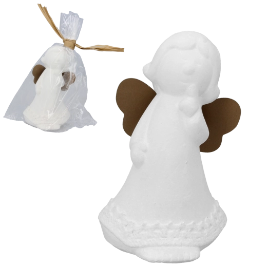 Înger decorativ cu floare 11 cm