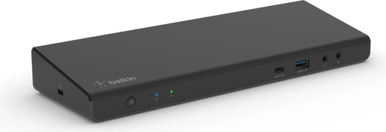 Stație de andocare Belkin USB‑C DisplayLink pentru trei monitoare 4K cu alimentare PD 85 W