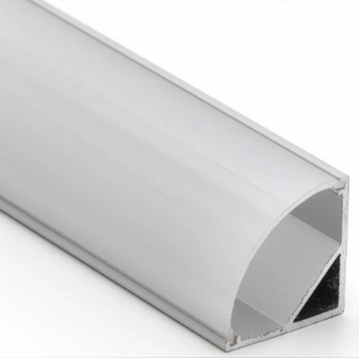 Profil de colț din aluminiu Solight pentru benzi LED, cu difuzor mat, 1 m