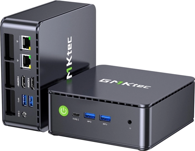 Mini PC GMKtec G11 s AMD Ryzen Embedded R2514, 16 GB RAM, 512 GB SSD și Windows 11 Pro