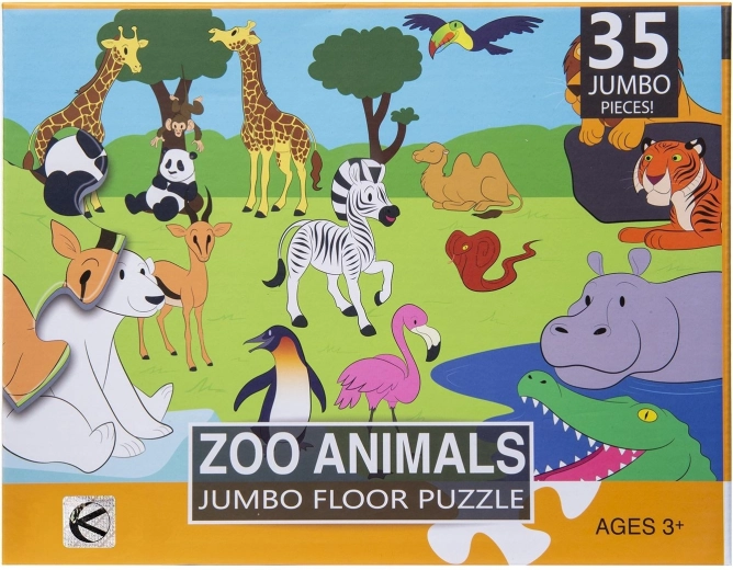 Puzzle XXL pentru copii zoo - 1 bucată