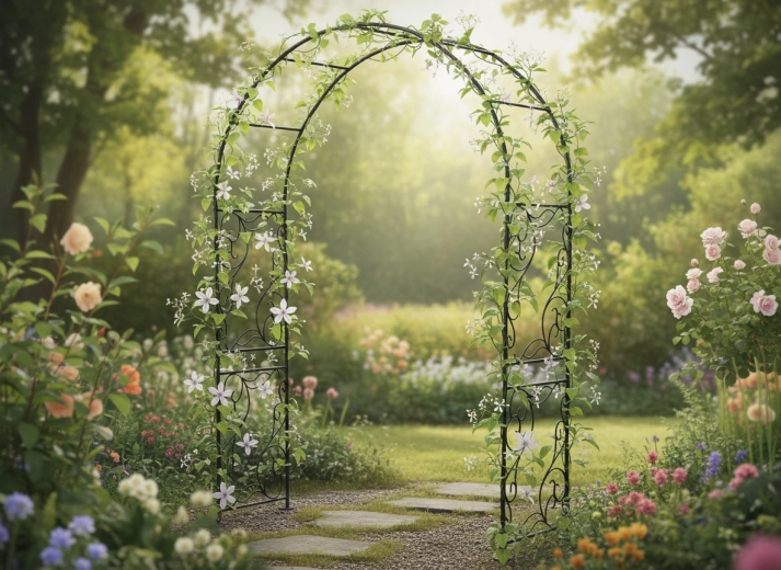 Ideală ca poartă de intrare și suport pentru liane