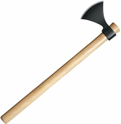 Topor de camping Norse Hawk de la Cold Steel, oțel carbon și mâner din lemn, 717 g