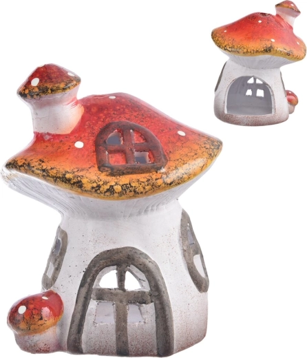 Sfeșnic ceramic în formă de ciupercă 16,5 cm
