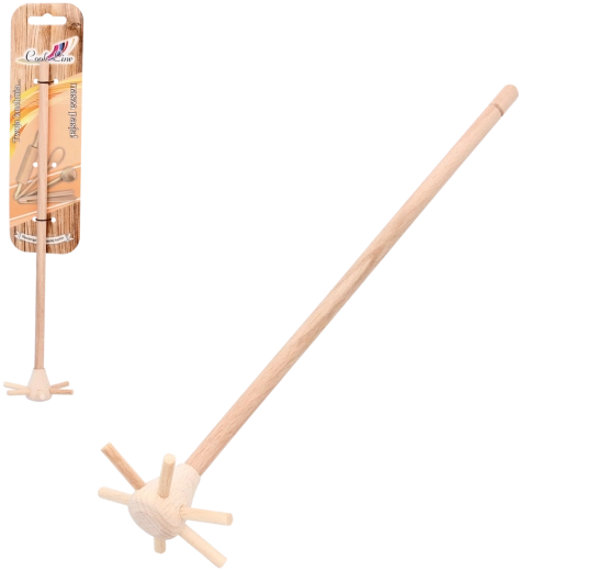 Tel mare de lemn pentru amestecat 27 cm