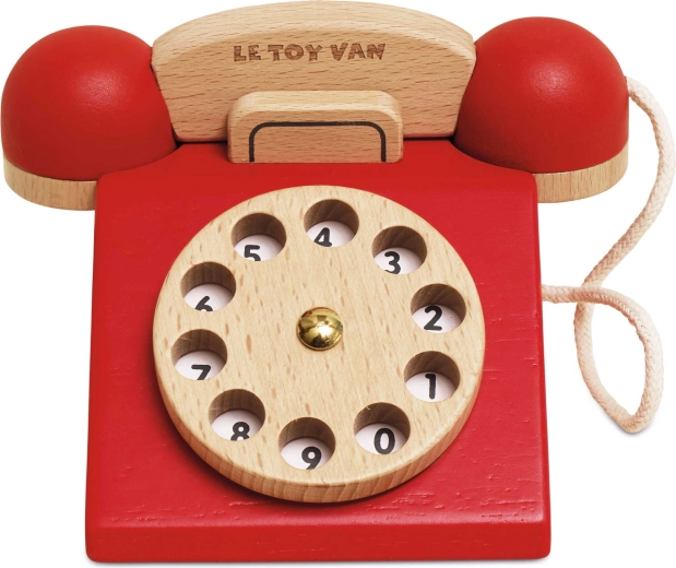 Le Toy Van telefon retro din lemn pentru copii - 1 bucată
