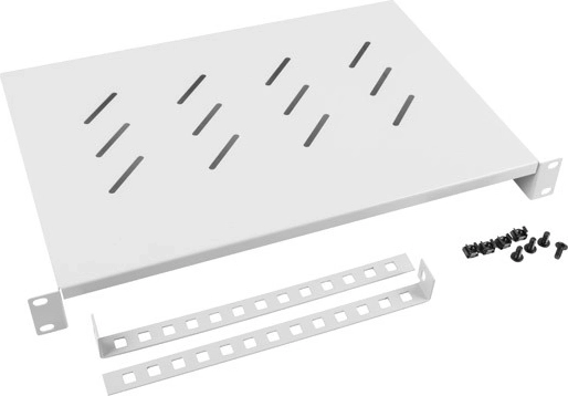 Poliță Lanberg pentru dulap de distribuție 19" 1U 483 × 300 mm gri - 1 bucată