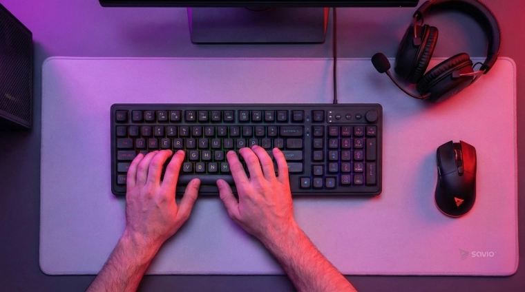 Switch-uri cu membrană silențioase și taste ABS durabile