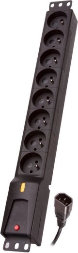 Bară de alimentare PDU IEC 320, 8 prize, 3 m
