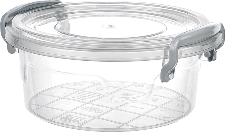 Recipient rotund pentru alimente Multi Box cu capac, 600 ml