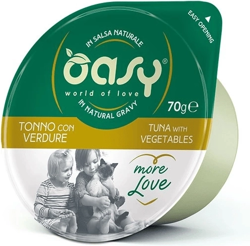 Oasy More Love ton cu legume, pahar 70 g
