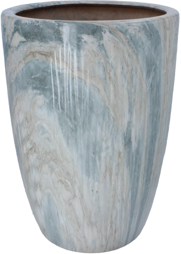 Ghiveci decorativ ceramic cu efect de marmură 30,5 × 30,5 × 42,5 cm