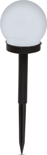 Lampă LED solară cu înfigere, în formă de glob, cu lumină albă rece, Ø 10 cm
