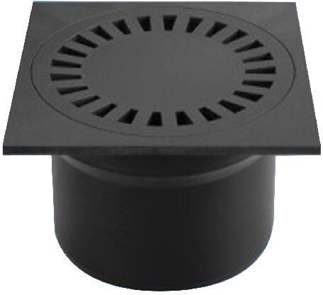 Sifon de pardoseală inferior PVS DN 110, negru