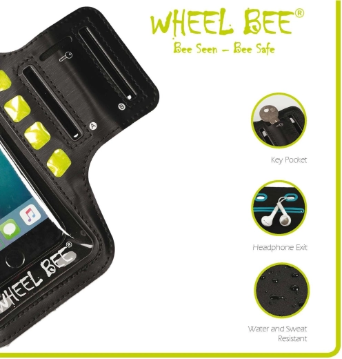 Wheel-Bee husă sport pentru braț cu LED Night Hawk