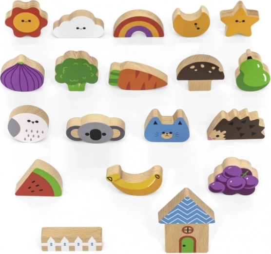 Joc din lemn Prinde și găsește