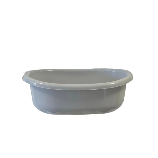 Lighean oval din plastic cu mânere 12 l – gri
