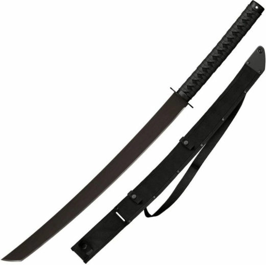 Macetă tactică katana Cold Steel 61 cm, neagră, polimer cu teacă Cor-Ex