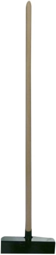 Racletă pentru gheață cu coadă din lemn 130 cm, cap metalic 330 × 110 mm