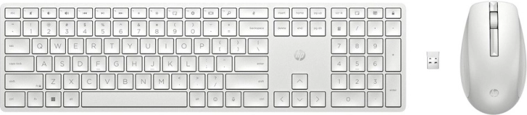 Tastatură și mouse wireless HP 650 alb