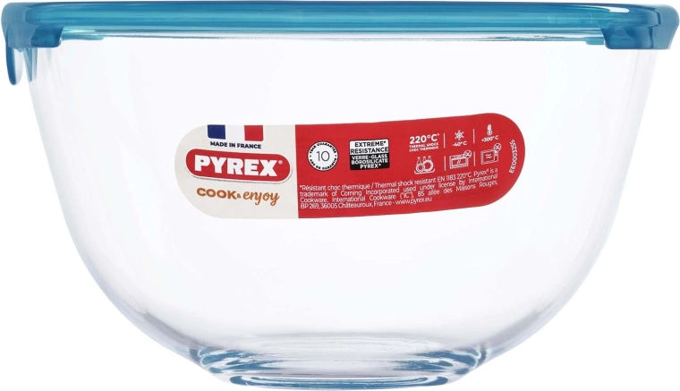 Bol de sticlă cu capac Pyrex 1 l, 17 cm