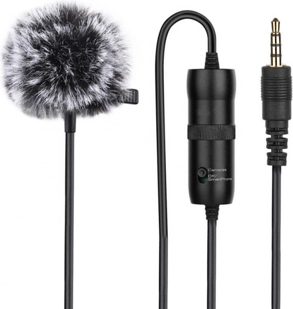 Microfon cu clemă Puluz 3,5mm Jack 6m