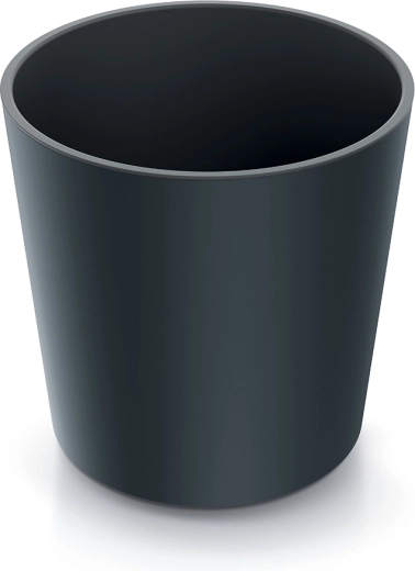 Ghiveci Urbi Round cu inserție 25 cm – antracit