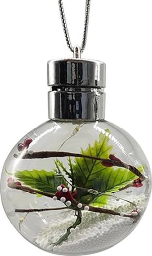 Glob LED suspendat de Crăciun 8 cm – mix de motive