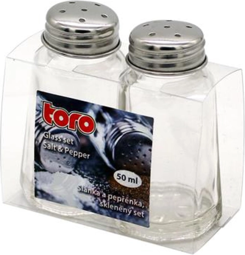 Solniță și piperieră din sticlă TORO 50 ml