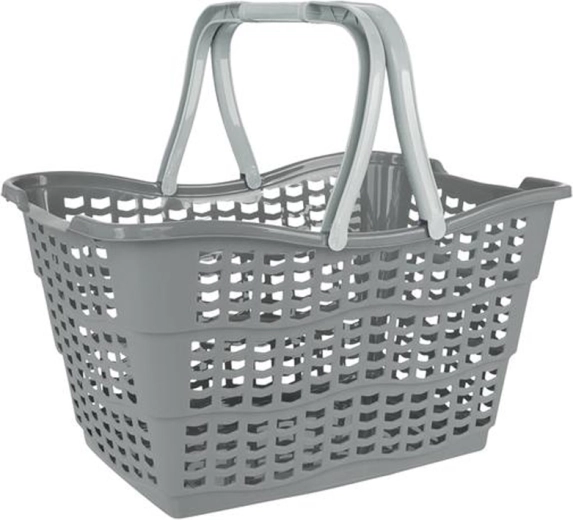 Coș de cumpărături 15 l, gri nordic