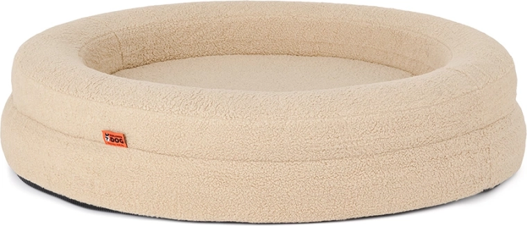 Pat ortopedic pentru câini Explorer Dog Dognut M/L 100 cm sandy beige