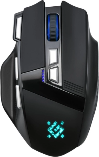 Mouse de gaming wireless DEFENDER Knight, 3200 DPI, 8 butoane, negru
