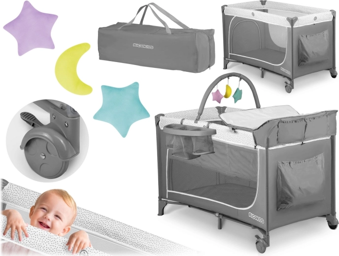 Masă de înfășat, jucării și organizator incluse