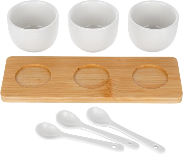 Servire stilată pe bambus natural