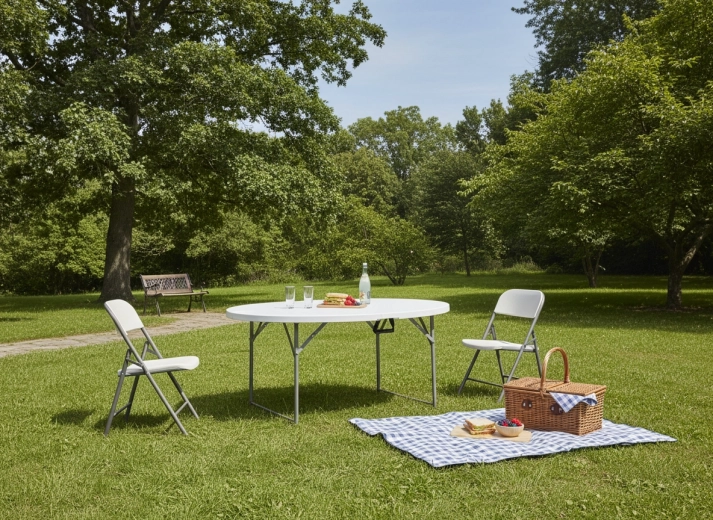 Blat rezistent din HDPE și cadru din oțel