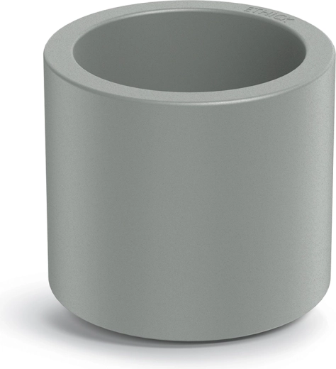Ghiveci Tubla Round 38 cm gri beton cu inserție