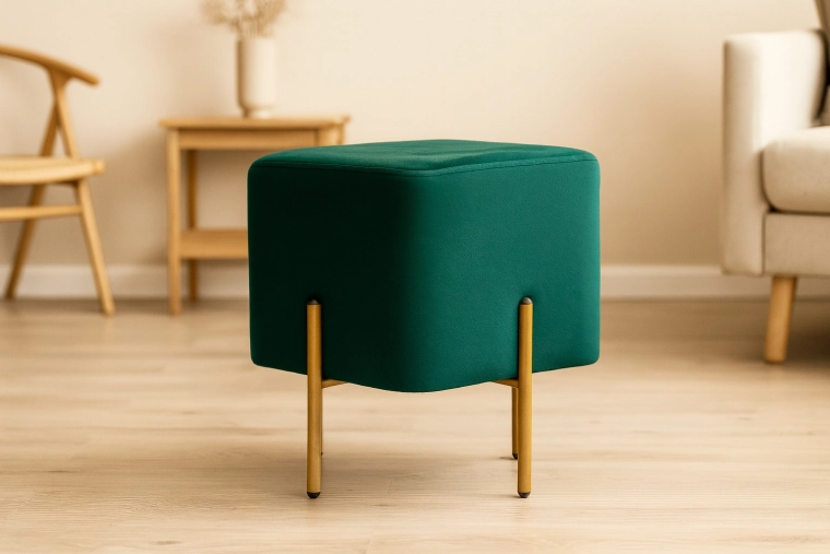 Picioare metalice aurii cu sprijin stabil