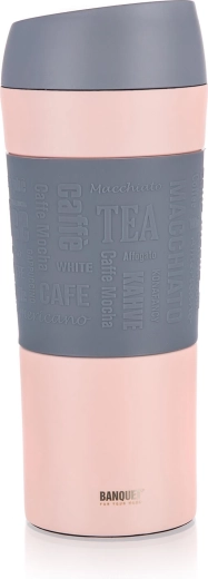 Cană termică Matty 400 ml roz