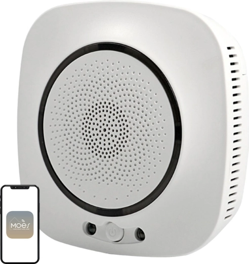 Detector de monoxid de carbon Moes WSS-CO Wi‑Fi - 1 bucată