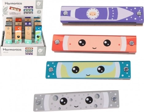 Harmonică din lemn pentru copii 13 cm