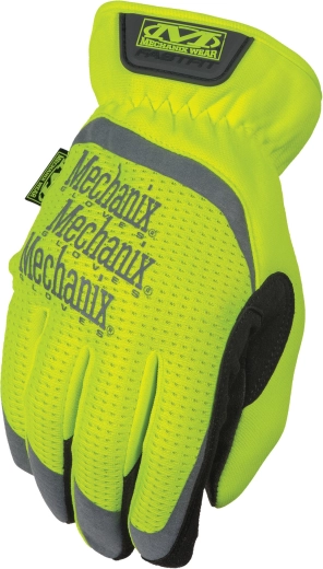 Mănuși de lucru Mechanix FastFit Hi‑Viz galbene XL