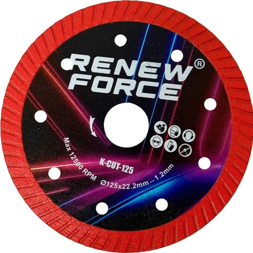Disc diamantat K-CUT 125 mm pentru tăierea gresiei și ceramicii