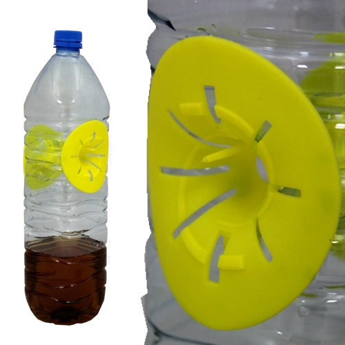 Set 2 capcane pentru viespi pentru sticlă de plastic 6,5 × 7 cm